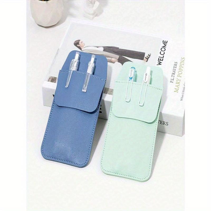 1pc Large Capacity Korean Style Leather Nurse Pen Holder, Medical Doctor Breast Fixed Pen Pouch Back To School, Back To School, School Supplies