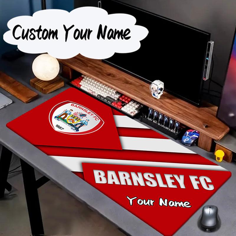 Custom Name Mouse Pad Barnsley Crest Design Mouse Pad, Gaming Mouse Pad, Keyboard Pad, Desk Decor for Computer Notebook Fan Birthday Gift