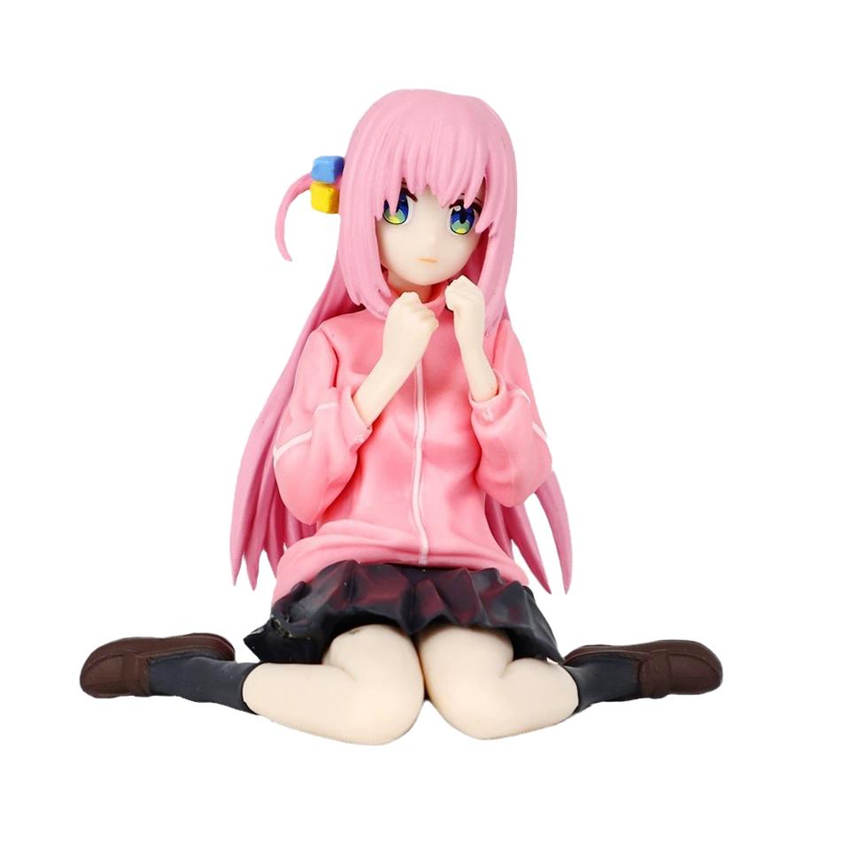 17cm Anime Figure Bocchi the Rock Hitori Gotoh Kawaii Sitting Melancholy Girl Action Figures PVC Adult Collection Model Doll Toy