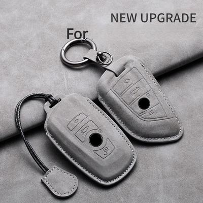 Car Key Case Cover Shell For BMW F20 F10 F20 F30 F80 X1 X3 X5 X6 X7 G20 G30 G01 G02 G05 G11 1 3 5 7 Series Leather Car Keychain