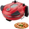 420-degree Ceramic Stone Pizza Oven, 12-inch Pizza Oven, 1200W Countertop Pizza Maker with Built-in Thermometer and Timer