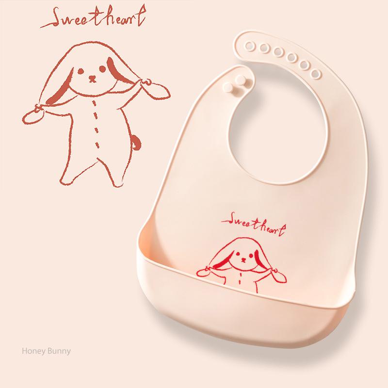 Waterproof Baby Bibs For Baby Kid Soft Silicone Feeding Bib Summer Baby Stuff Feeding Cartoon Print Girl Boy Bibs Burp Cloths