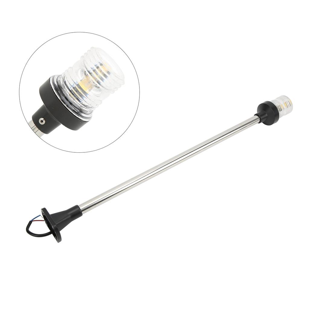 5W 5000K 24 Inches LED Anchor Navigation Lights 360 Degree All Round Anchor Stern Lamp DC12V 24V