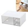 Large Desk Organizer Drawers Multipurpose Clear Stationery Cosmetic Storage Bins for Office Vanity
