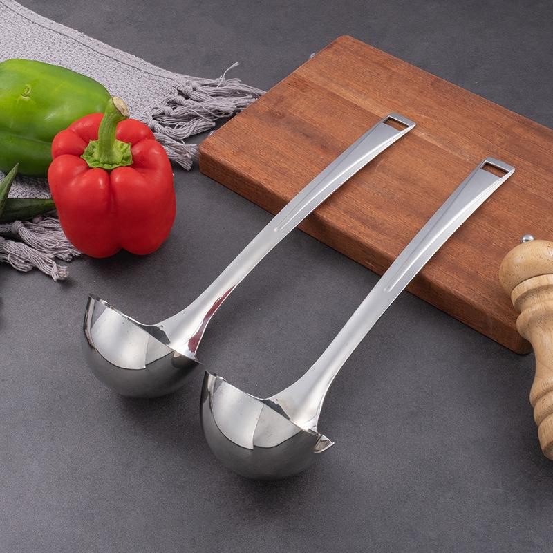 304 Stainless Steel Soup Separator, Soup Shell, Grease Separator, Household Commercial Hot Pot, Thickened Deep, Extended Spoon
