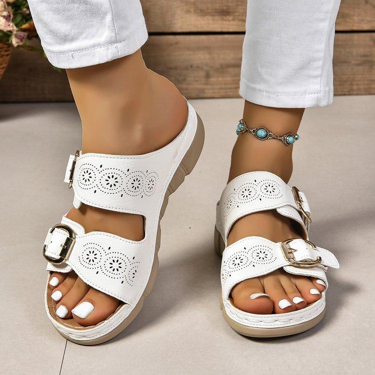 Autumn Sandals Independent Diamond Fashion Wedge Heel Casual Sandals Slippers