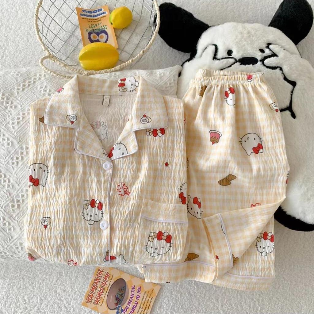 Sommer neue Pyjamas Damen kurzärmelig Shorts dünne Wolkenbaumwolle Cartoon niedlich große Größe Koreanische Version Loungewear