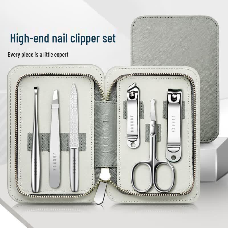 JIANGONG 6-Piece Stainless Steel Nail Care Set