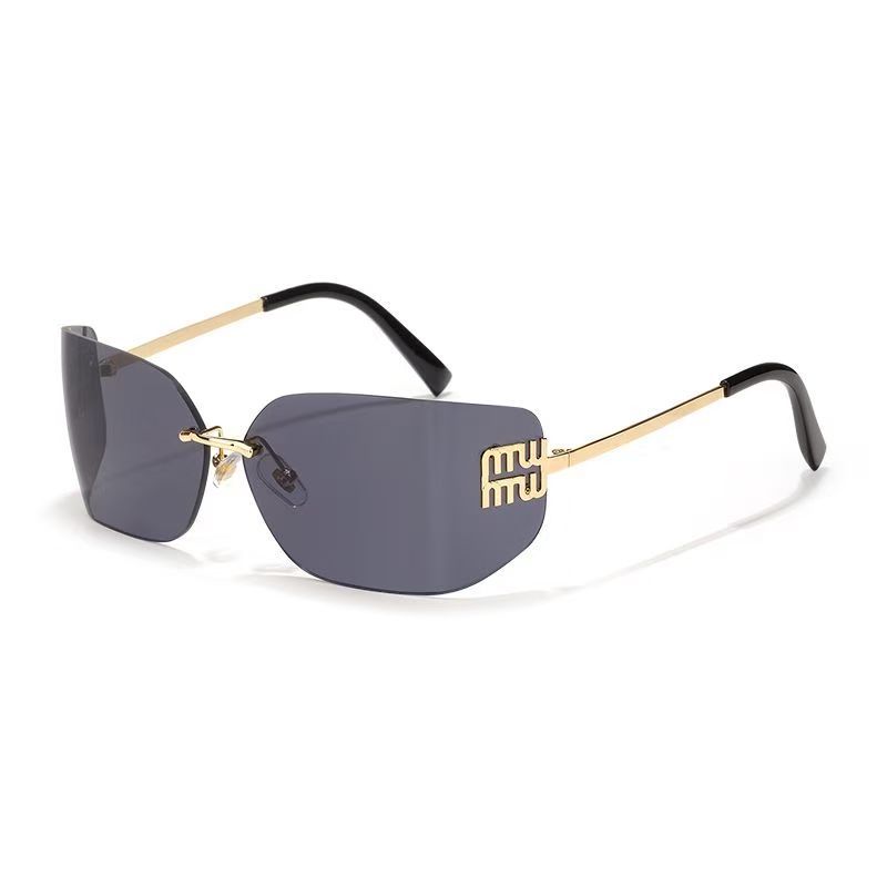 

1 шт. Новые солнцезащитные очки высокого класса Бескаркасные изогнутые интегрированные солнцезащитные очки для защиты глаз и солнцезащиты