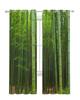 Bamboo Forest Green Sheer Curtains Living Room Window Tulle Curtains For Bedroom Kitchen Home Decoration Voile Drapes