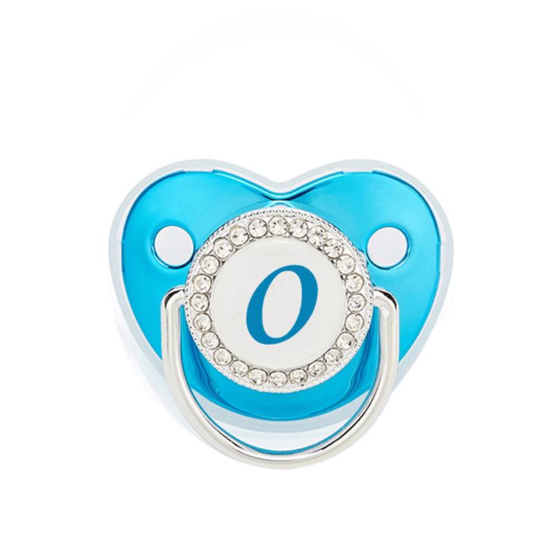 Blue Baby Diamond Pacifier - 26 Letter Teething Soother