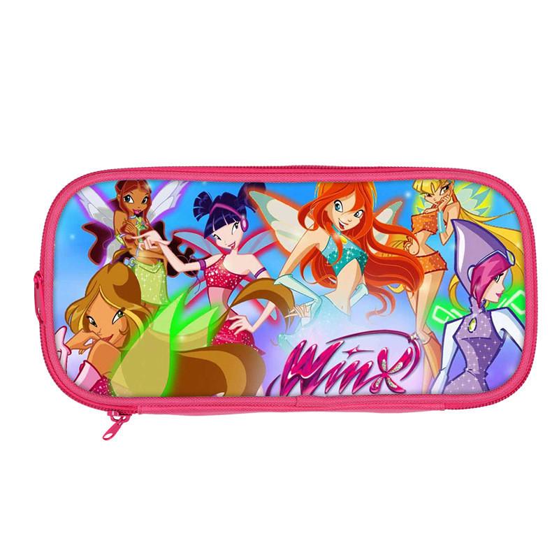 Winx Club Pencil Case Double Layer Storage Organizer For Students And Kids