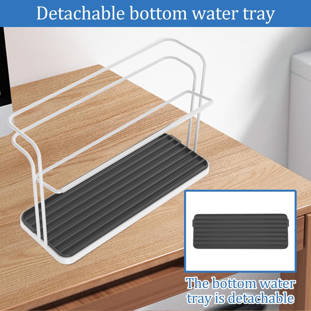 Cup Drying Rack Bottle Drain Tray Organizer Rack Kitchen Household 2 Layers Glass Cup Stand Drying Shelf Multifunctional