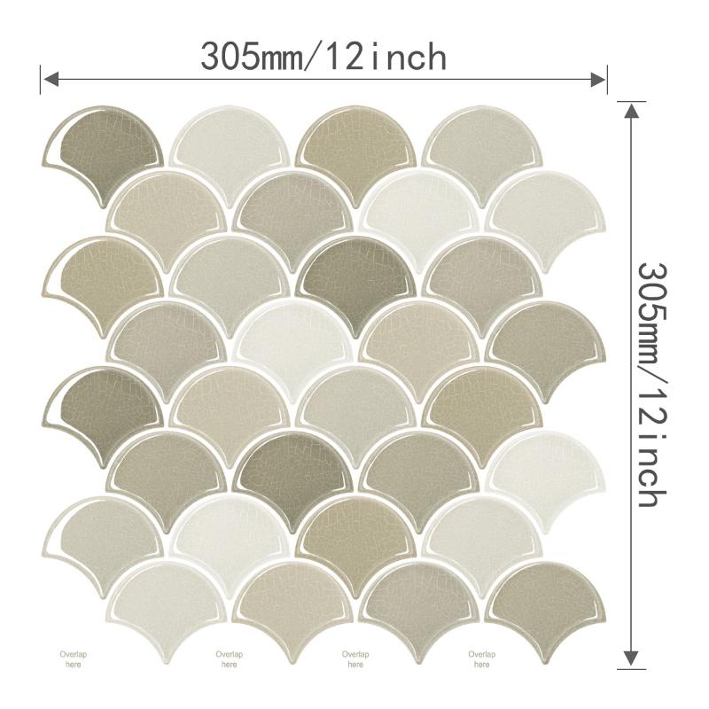 Selbstklebende 3D-Wandaufkleber PVC Wasserdicht Imitation Wandfliesen Abziehen und Aufkleben Hitzebeständig Küchenrückwand