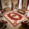 European Royal Baroque Style Living Room Carpet Home Decoration Luxury Antiskid Fluffy Rug Easy Clean Short Velvet Soft Foot Mat