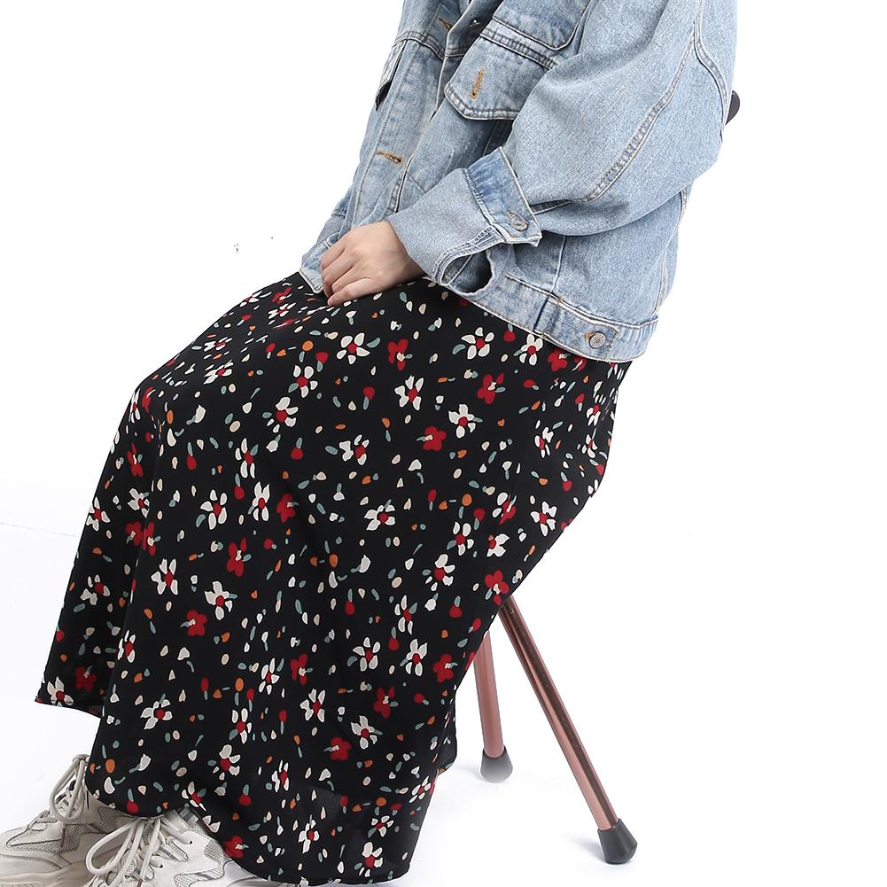 Three Legged Elderly Non?Slip Cane Stool Folding Outdoor Retractable Walking Stick Chair