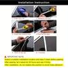 1 Rotolo Striscia Universale di Protezione per Bordi Portiera Auto - Anti-Collisione, Anti-Graffio, Anti-Sfregamento, Adesivo Finitura Lucida Galvanizzata.