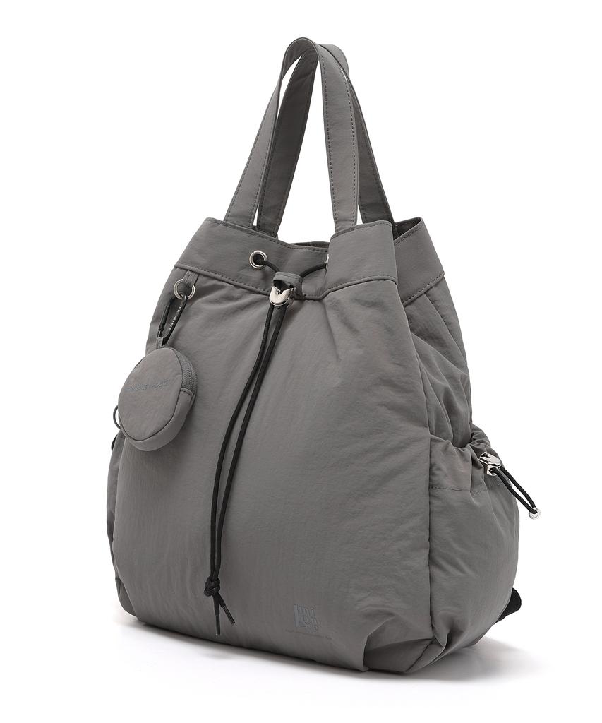 Borsa a Shopper e Zaino String Lemine (Grigio)
