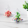 10Pcs Candy Holder for Office Decoration Transparent Sweets Storage Container