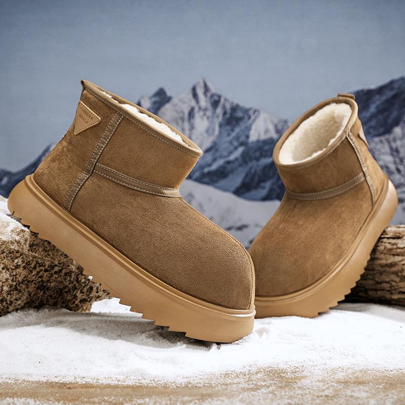 

Мужские зимние ботинки на меху, утепленные хлопковые ботинки, зимняя новинка, термообувь, зимние мужские хлопковые ботинки, обувь-хлебцы 44
