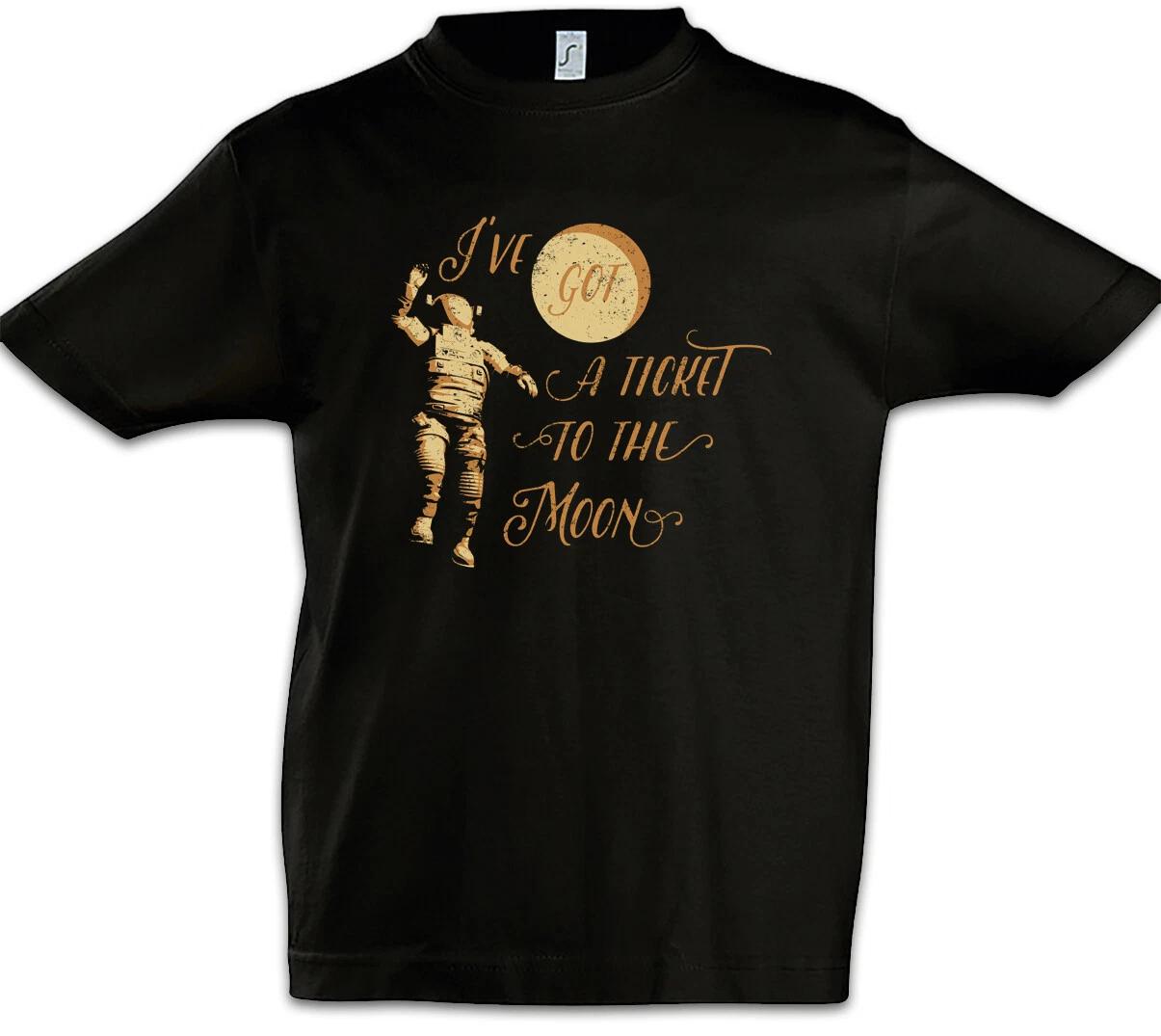 I ve Got A Ticket To The Moon Kids Boys kids boys T-Shirt Astronaut Space Moon 120