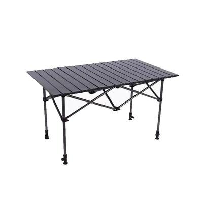 Height-Adjustable Outdoor Foldable Table for Picnic, Camping, and BBQ