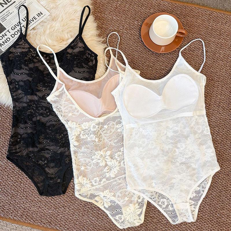 Sexy Lace Backless Sleeveless Slim Camisole Summer Women's Bodysuit