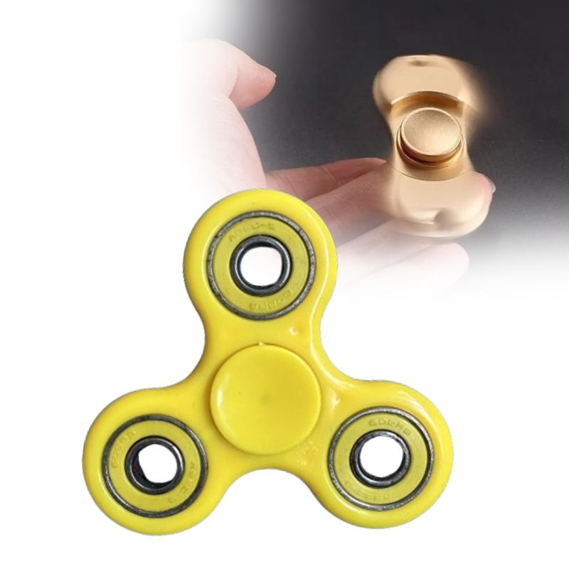 Toys Spinner Fidget Plastic Alloy Material Solid Color Rotate Decompression