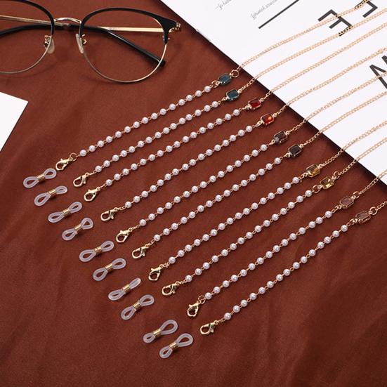 Lanț de ochelari atrăgător de culori vii, capabil de lectură, lanț de ochelari, cordon pentru ochelari pentru fată