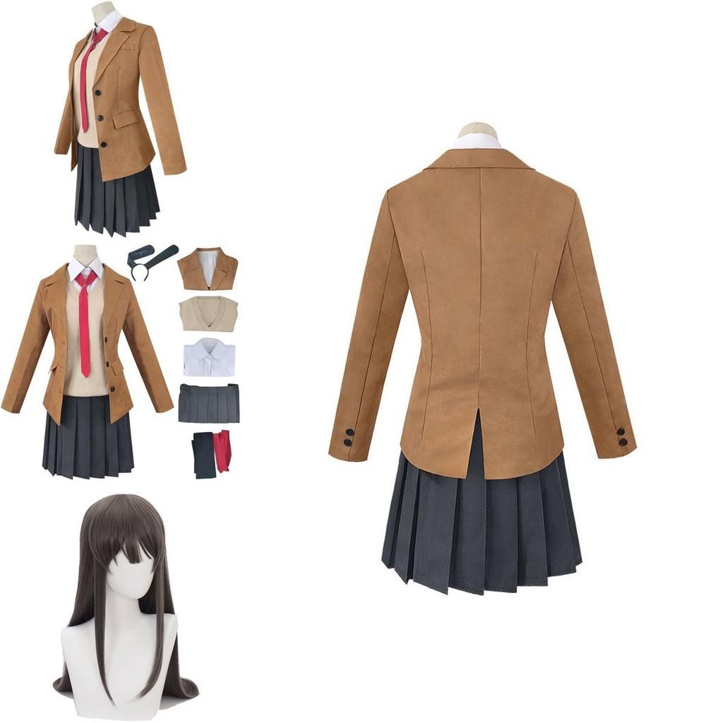 Buta Seishun Yarou Wa Bunny Girl Sakurajima Mai Cosplay Costume Full Outfit Set