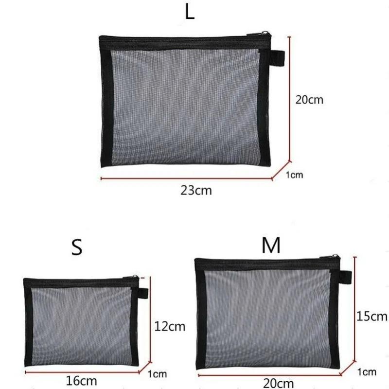 3 szt./zestaw Podróżna kosmetyczka do makijażu Przezroczysta zapinana na zamek Organizer na kosmetyki Toaletowy Zestaw kosmetyczny Torby Saszetki Torby do przechowywania