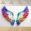 1pc Vivid Angel Wings Party Banner - Colorful Polyester, Suitable for Birthdays, Weddings and Special Events