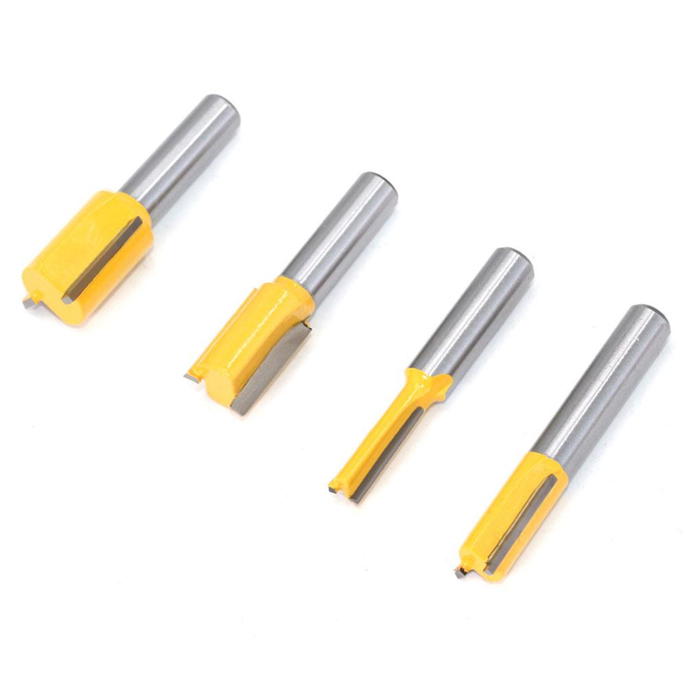

Woodworking Tool Set 4pcs 8mm Shank Straight Router Bits for Various Drawer Making and Woodworking Applications China Mainland