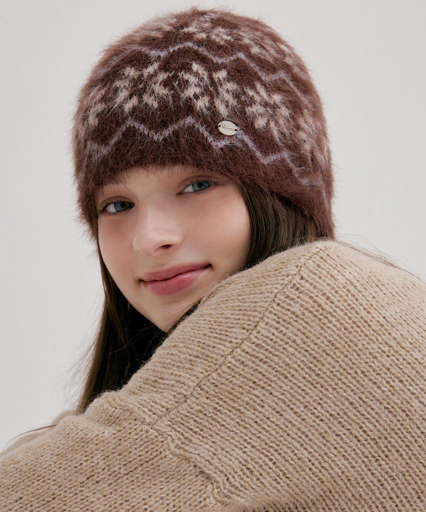 Mineti Nordic Snowflake Beanie B 12525 Mtj