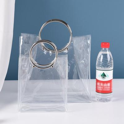 Saco de Doces de Casamento Saco de Compras da Moda Saco Saco Redondo Saco de Presente de Flores Presente de Acompanhamento de Casamento Tote de PVC Transparente