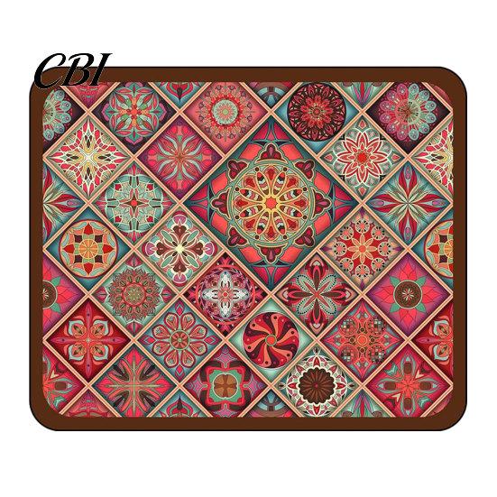 Tapis de séchage lavable en machine, Tapis de vaisselle bohème, Super absorbant en terre de diatomées, Égouttoir pour évier de cuisine, Antidérapant, Coloré, Ethnique, Isolation thermique