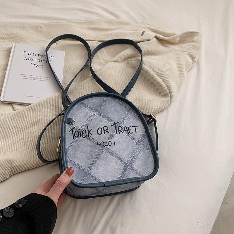 New Fashion Korean Ins Dual Purpose Shoulder Bag for Women, Internet Celebrity, Super Hot, Simple Small Women s Bag синий