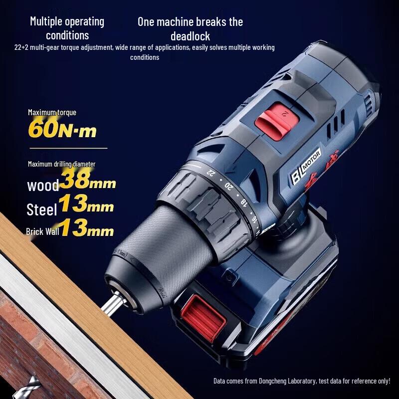 Dongcheng 20V Brushless Cordless Impact Drill/Driver CN Plug (adapter Included)