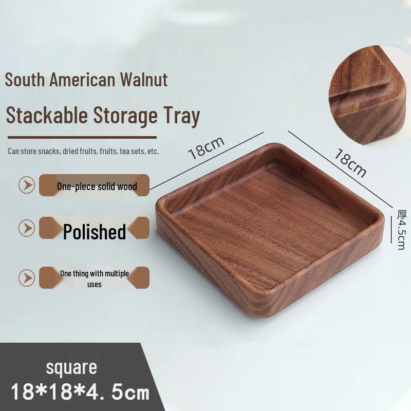 Homeglen Japanese Style Solid Wood Serving Tray