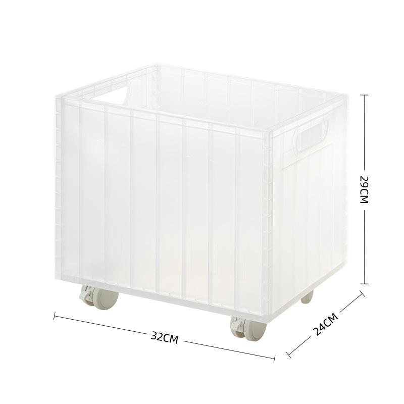 Mobile Bookshelf Under The Table, Simple Student Book Sorting Box with Pulley