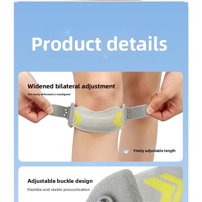 Silicone Shock-absorbing Anti-slip Breathable Pressure-relieving Running Fitness Basketball Sports Protection Patellar Guard for Knees