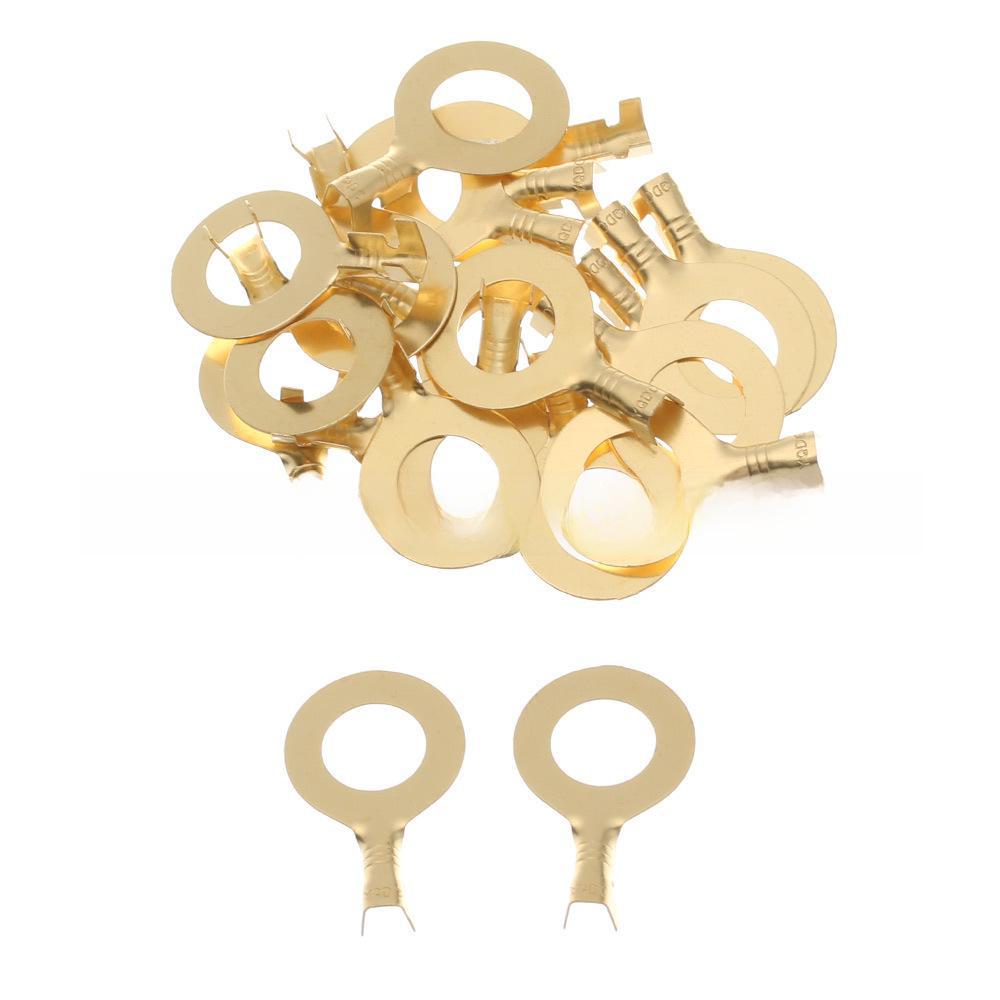 150-Piece Cold Press Terminal Set with Gold Ring Terminals and Block