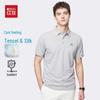 Polo Homme Refroidissant en Mélange de Soie Hodo