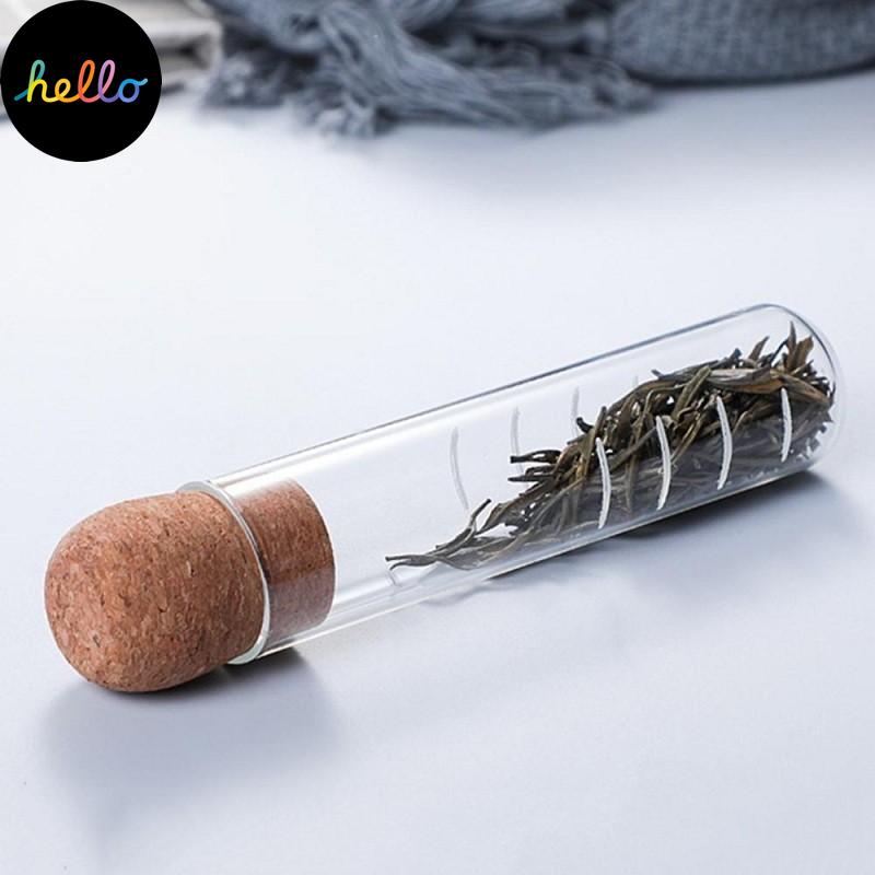 Tea Strainer Glass Tea Infuser Puer Tea Mini Transparent Tea Strainer Cork Glass Bottle Tube Brewing Test Tube Tea Set Kitchen Tools