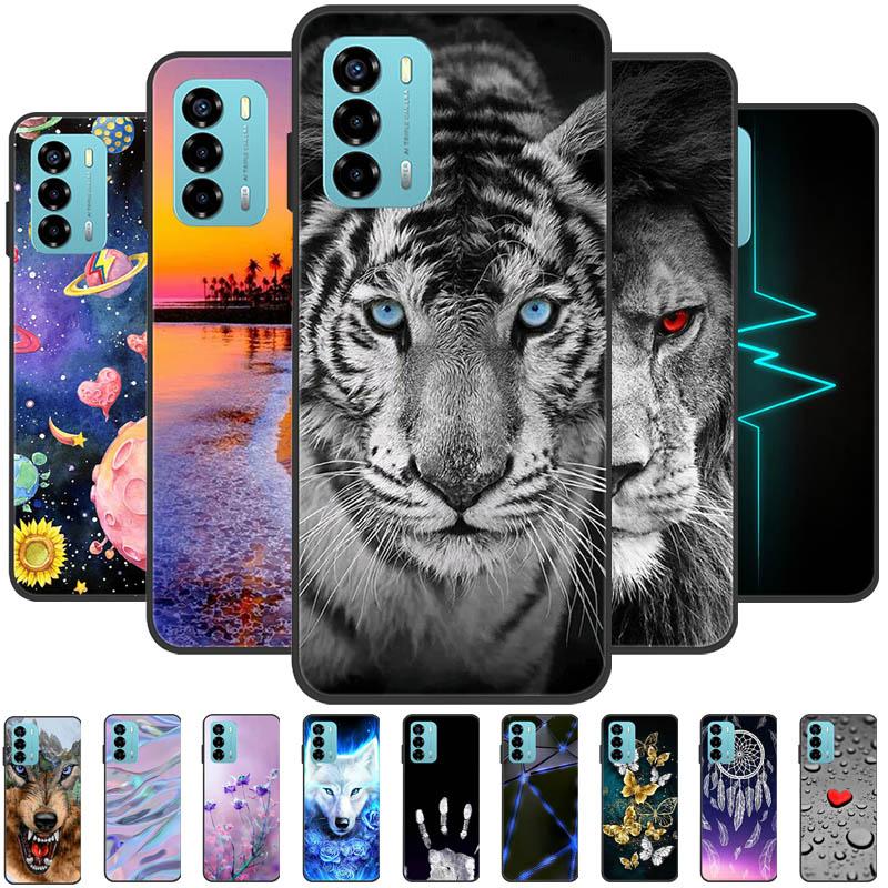 For ZTE Blade V40 Vita Case 8045 6.75" Animal Cartoon Soft Silicone Funda for ZTE Blade V40 Vita Phone Cover V40Vita Black Coque