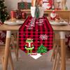 Christmas Table Runner Creative Printing  Green  Dining Table Home Decoration