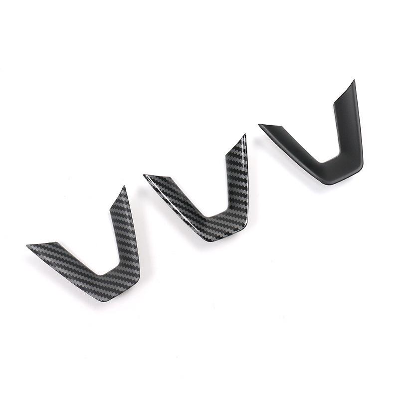 Enhanced Steering Wheel Stickers for Refreshed Model 3/Y - Interior Car Decoration Accessories