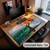 Tree of Life Theme Custom Mouse Pad Personalized With Name Text Customized Desk Mat For Office Home Decor