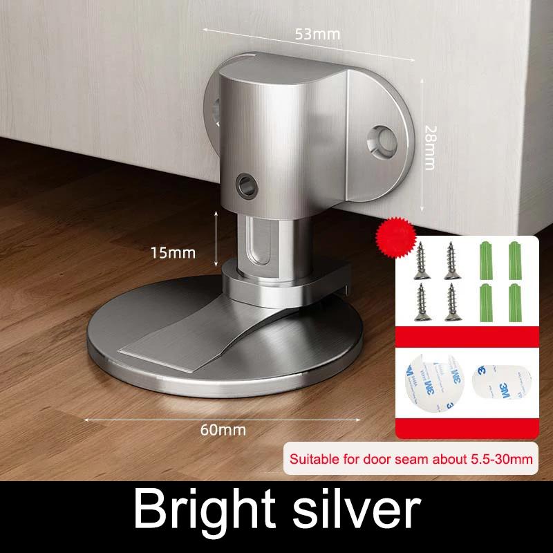 

Магнитный дверной присосок без перфорации Дверной стопор для ванной комнаты Противоударный дверной присосок Бытовой стопор Невидимые ловушки