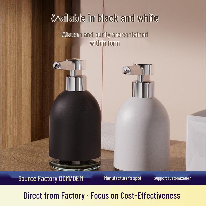 USB Rechargeable Wall-Mounted Automatic Foam Hand Soap Dispenser Black Foam Version